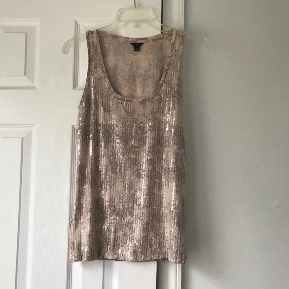Ann Taylor  Sleeveless Sequin Top